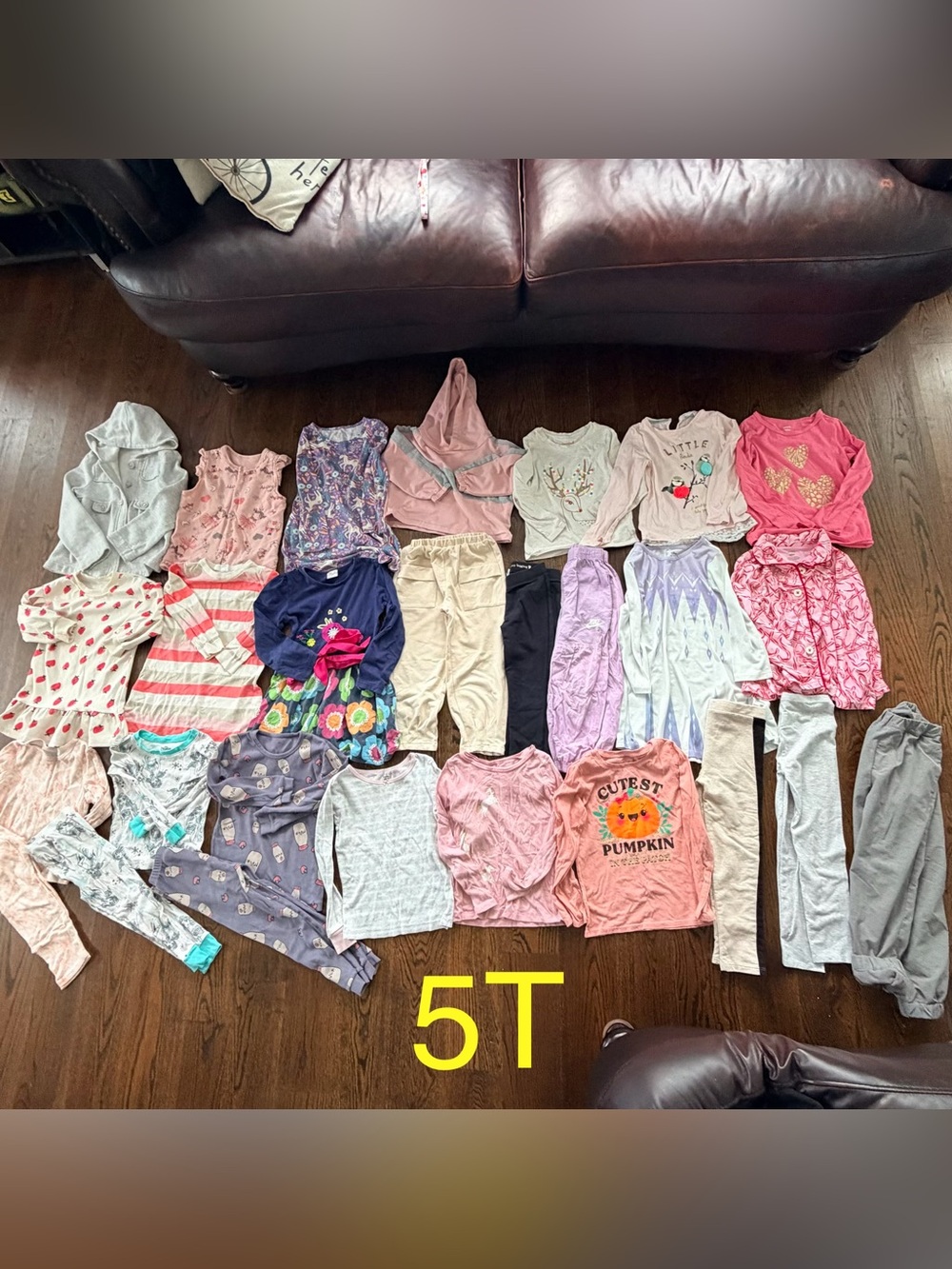 Mixed lot girls fall winter clothes Pajama bundle of 27 pieces